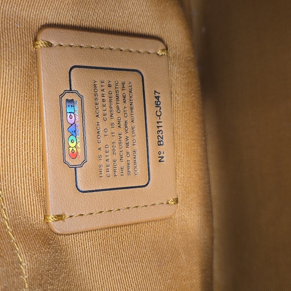 NEW Coach Mini Jamie Camera Bag Crossbody With Rainbow Print - Picture 7 of 7